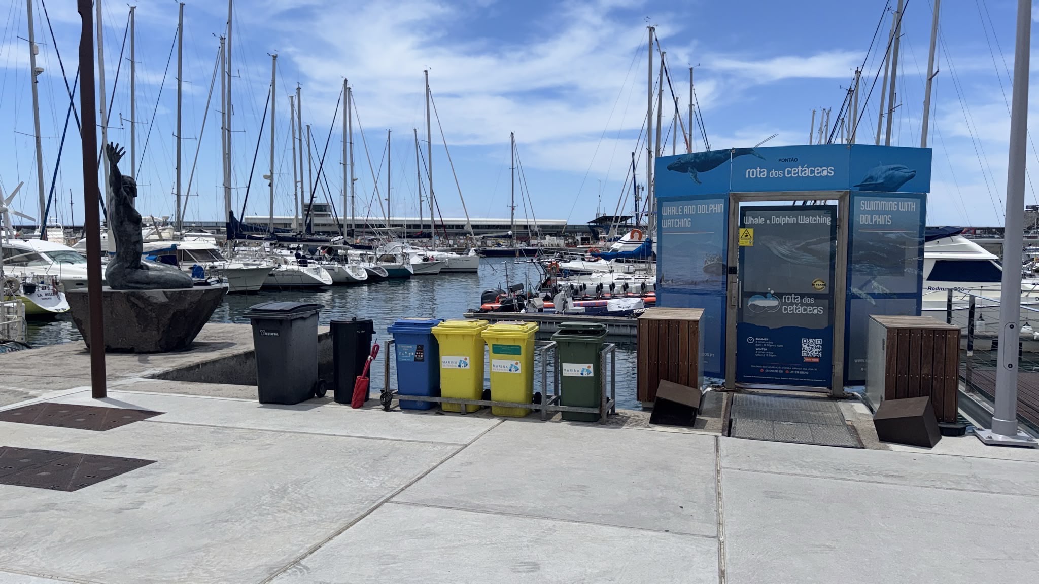The pontoon at Marina do Funchal where Chifbay trips start