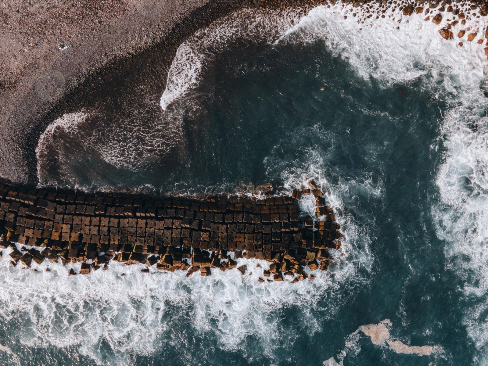 Drone view of the coast at Ponta do Sol